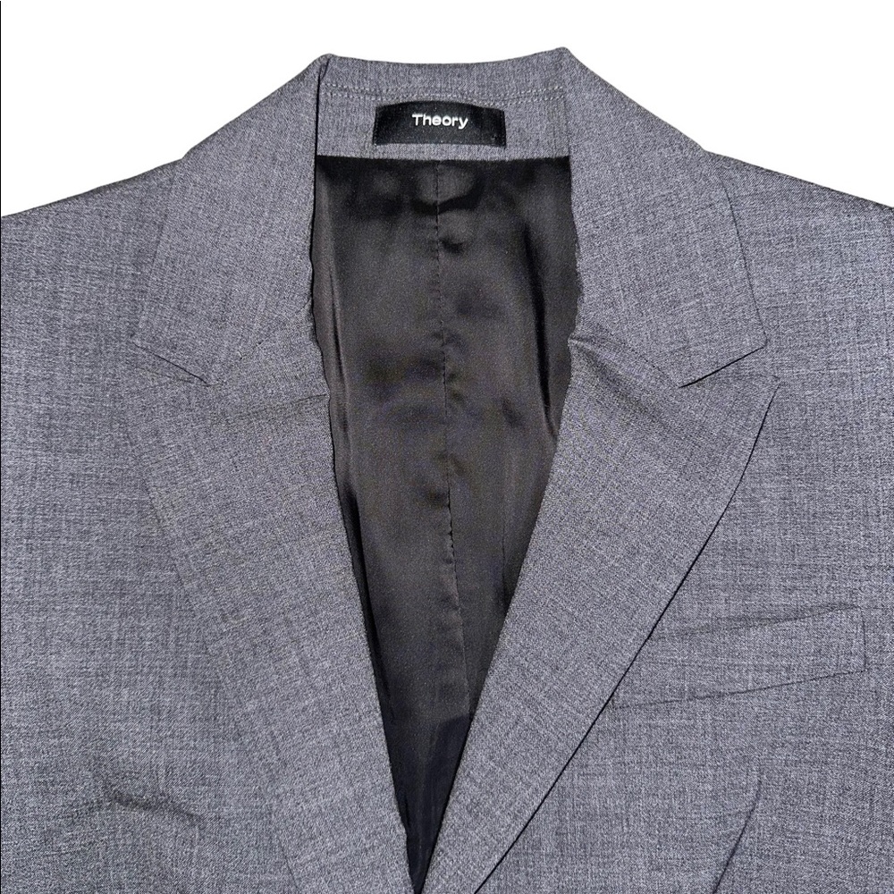 Theory Wool One-Button Blazer - image 3